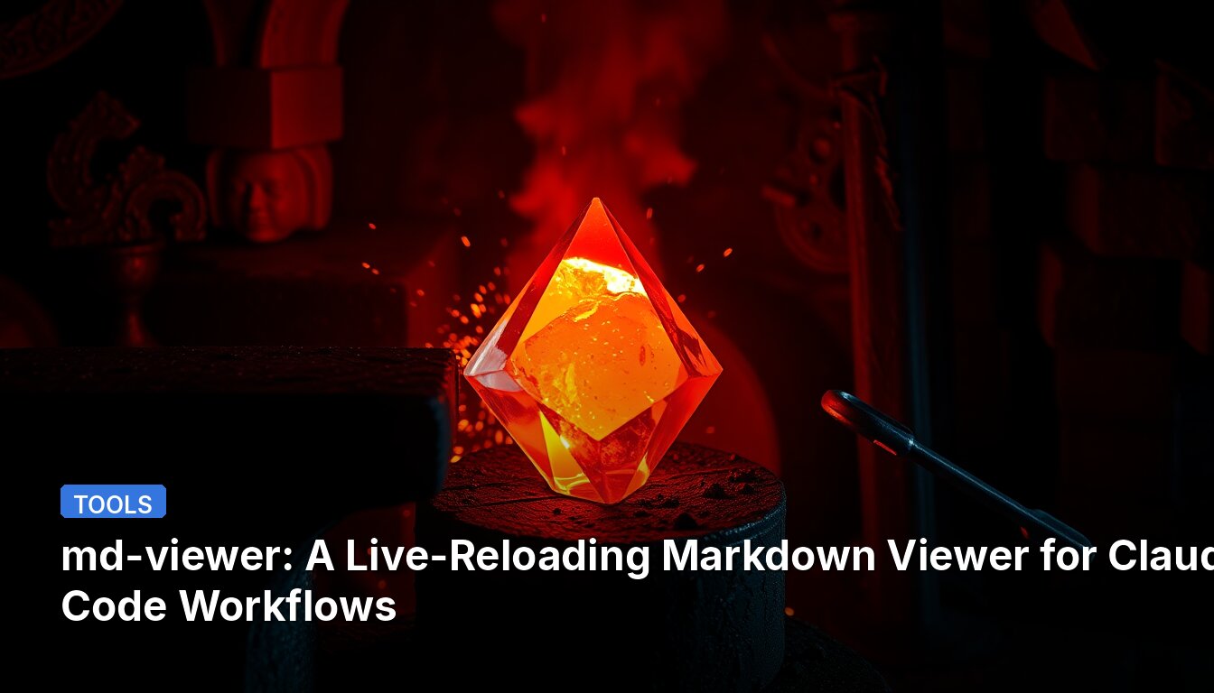 md-viewer: A Live-Reloading Markdown Viewer for Claude Code Workflows