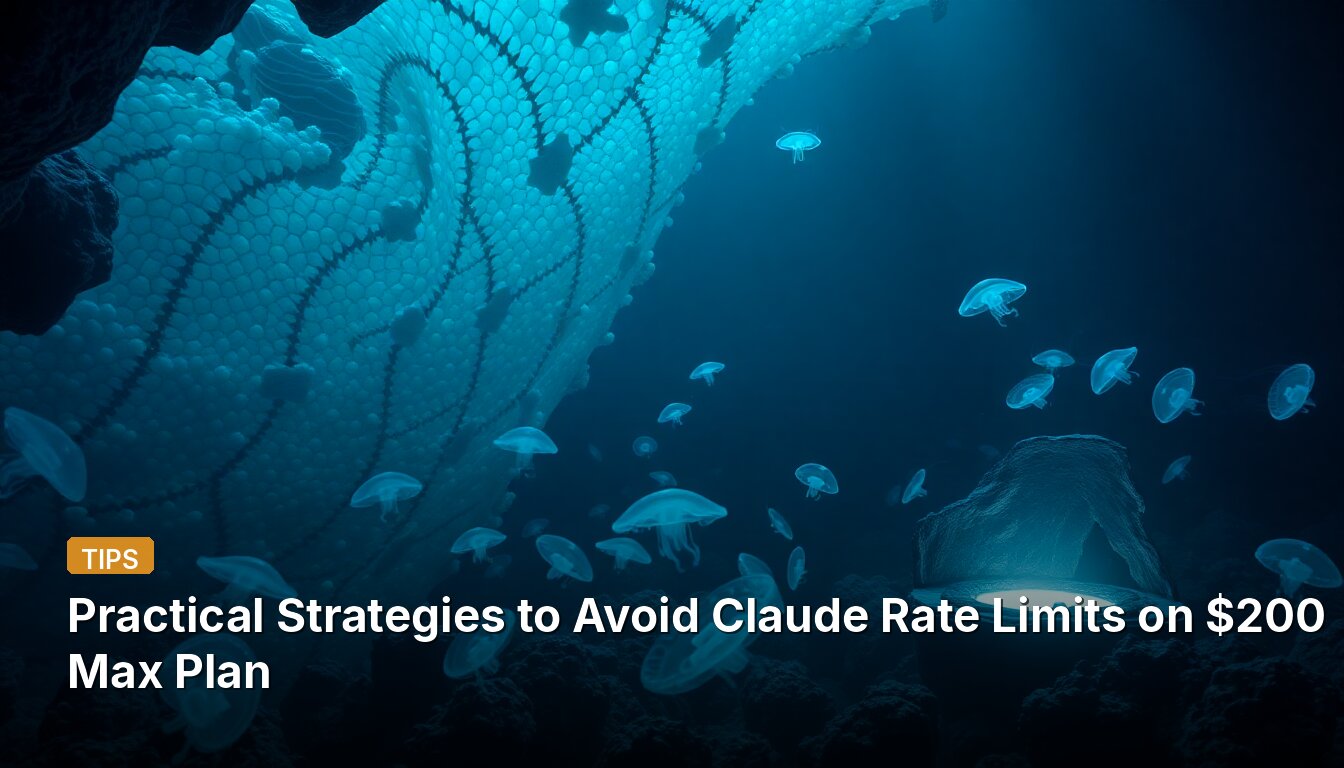 Practical Strategies to Avoid Claude Rate Limits on $200 Max Plan