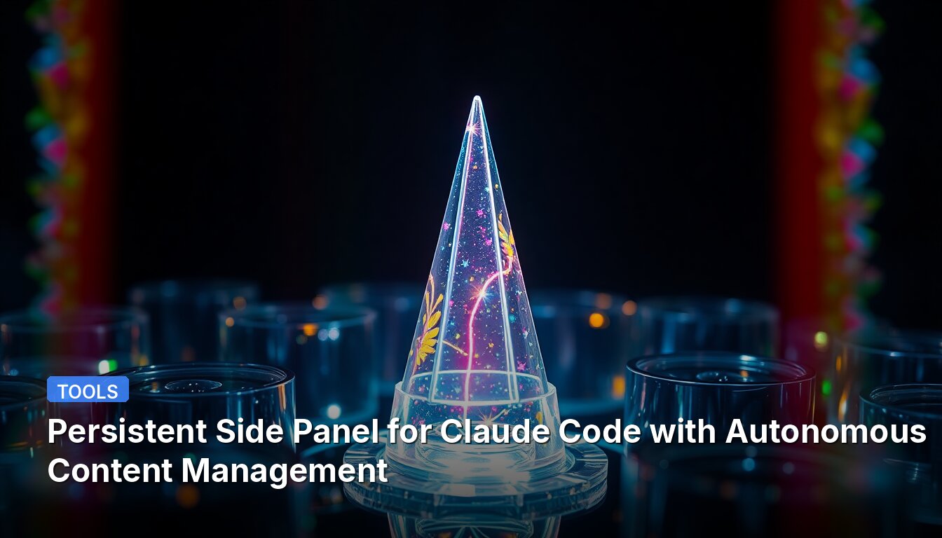 Persistent Side Panel for Claude Code with Autonomous Content Management