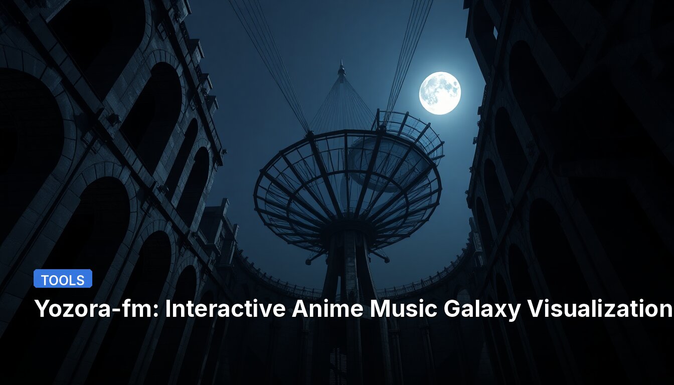 Yozora-fm: Interactive Anime Music Galaxy Visualization