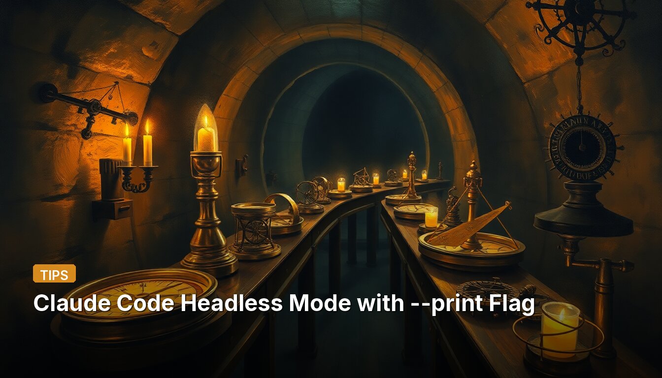 Claude Code Headless Mode with --print Flag