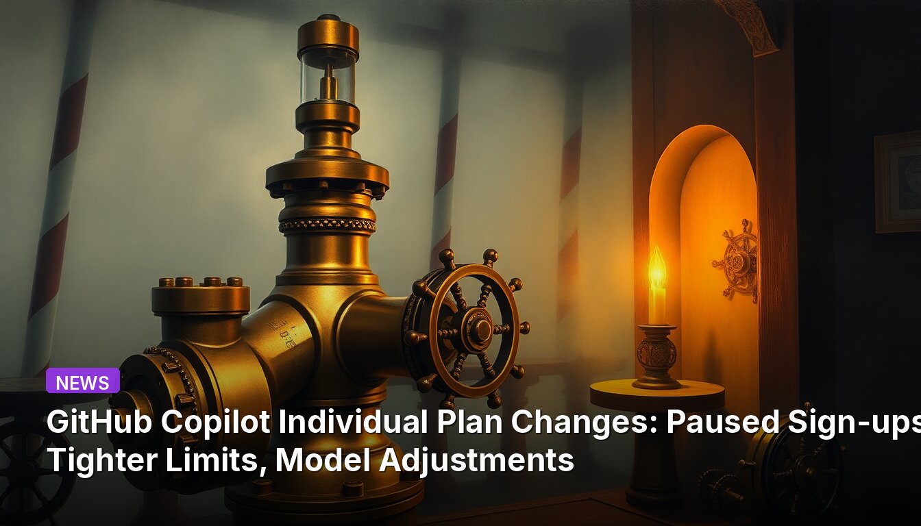 GitHub Copilot Individual Plan Changes: Paused Sign-ups, Tighter Limits, Model Adjustments