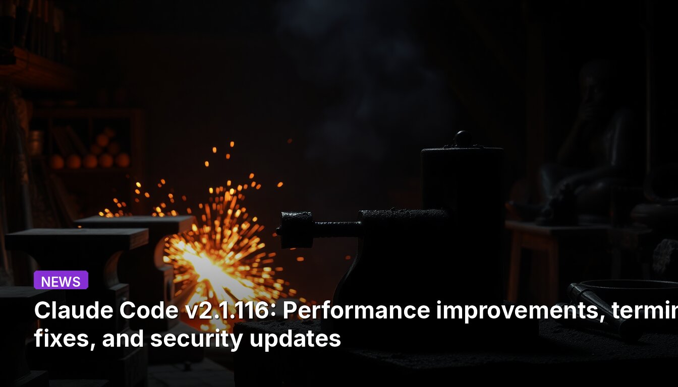 Claude Code v2.1.116: Performance improvements, terminal fixes, and security updates