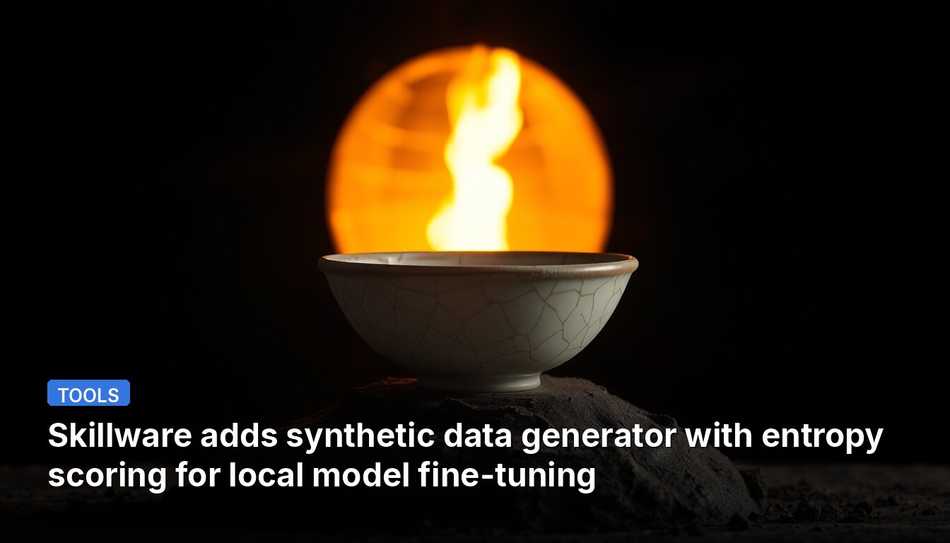 Skillware adds synthetic data generator with entropy scoring for local model fine-tuning