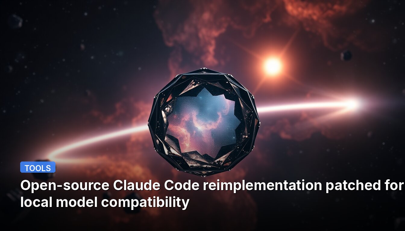 Open-source Claude Code reimplementation patched for local model compatibility