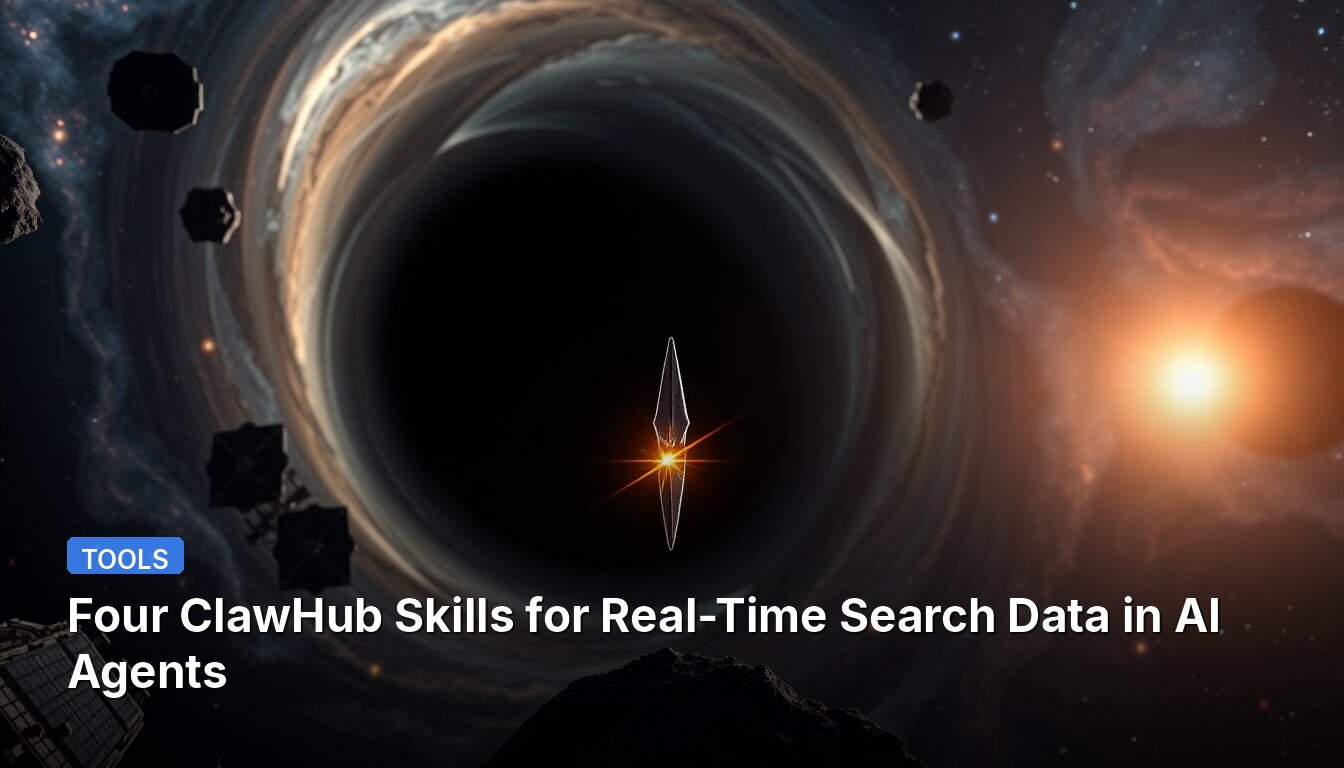 Four ClawHub Skills for Real-Time Search Data in AI Agents