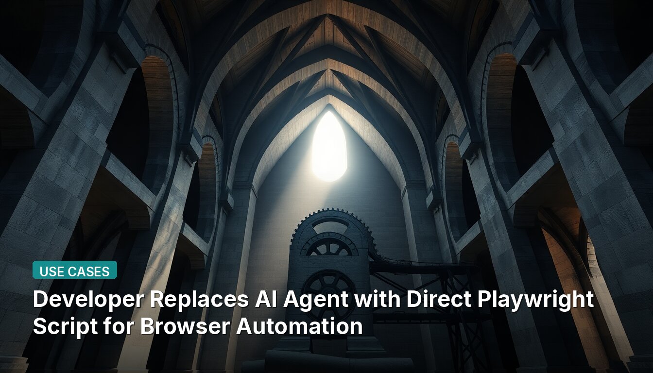 Developer Replaces AI Agent with Direct Playwright Script for Browser Automation