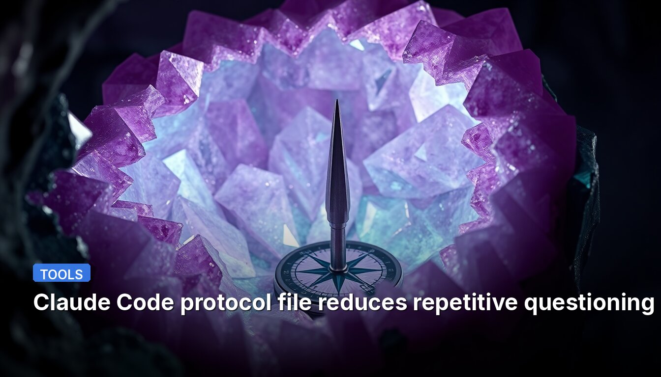 Claude Code protocol file reduces repetitive questioning