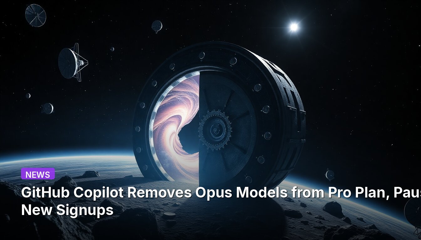 GitHub Copilot Removes Opus Models from Pro Plan, Pauses New Signups
