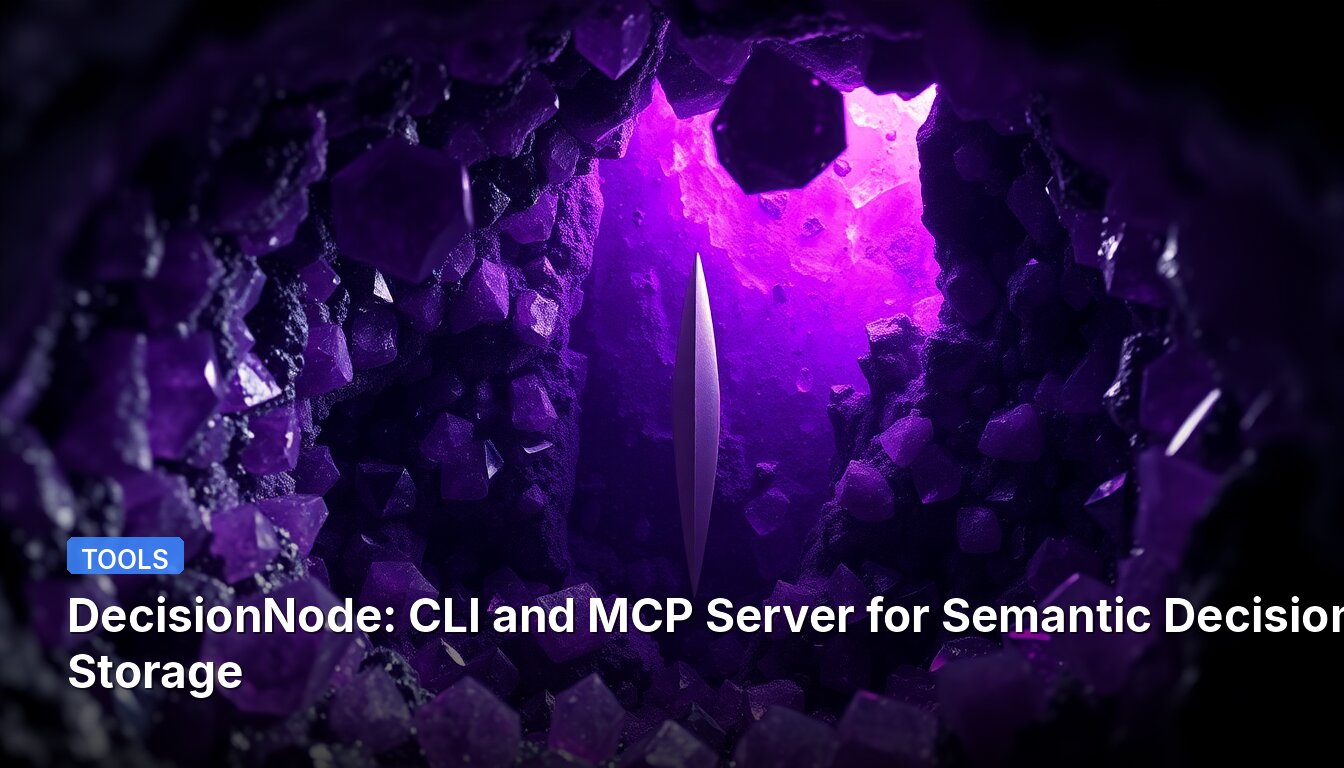 DecisionNode: CLI and MCP Server for Semantic Decision Storage