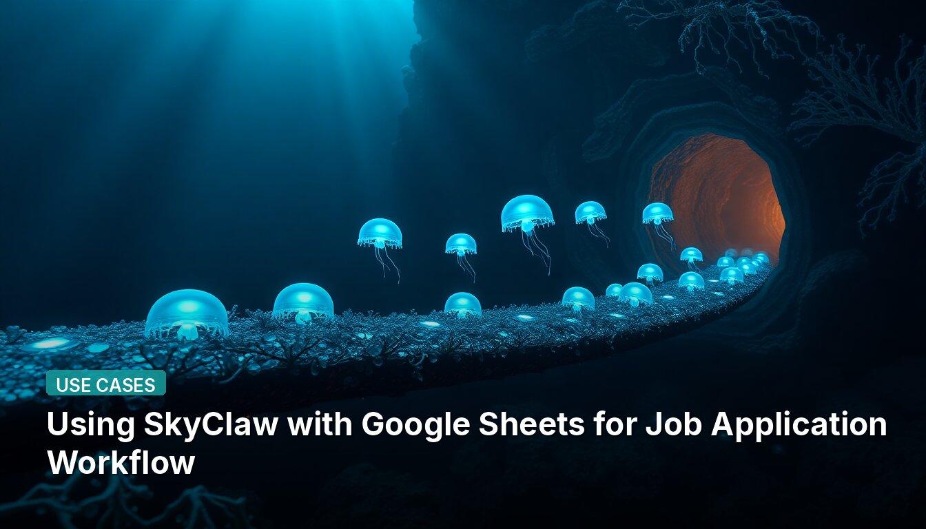 Using SkyClaw with Google Sheets for Job Application Workflow