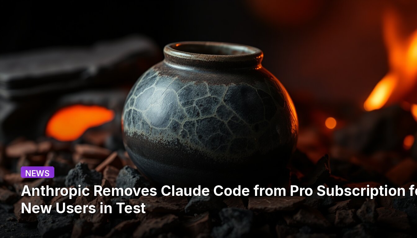 Anthropic Removes Claude Code from Pro Subscription for New Users in Test