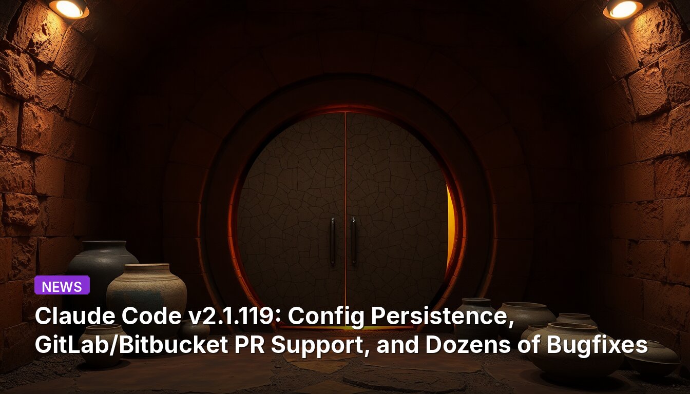 Claude Code v2.1.119: Config Persistence, GitLab/Bitbucket PR Support, and Dozens of Bugfixes