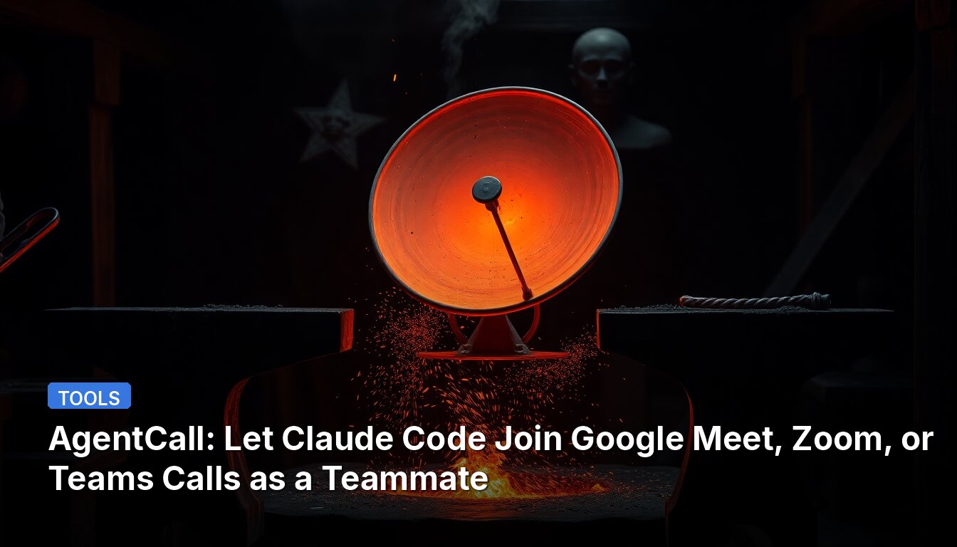 AgentCall: Let Claude Code Join Google Meet, Zoom, or Teams Calls as a Teammate