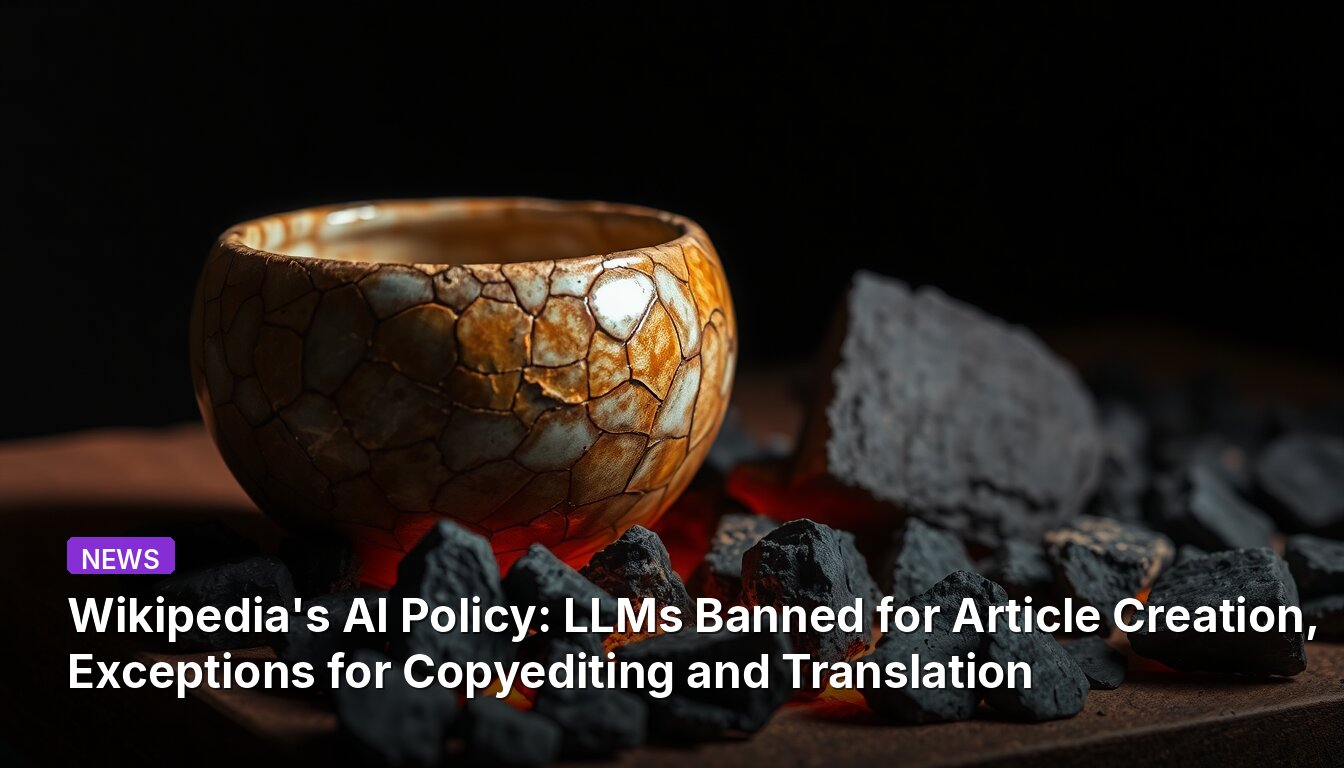 Wikipedia's AI Policy: LLMs Banned for Article Creation, Exceptions for Copyediting and Translation