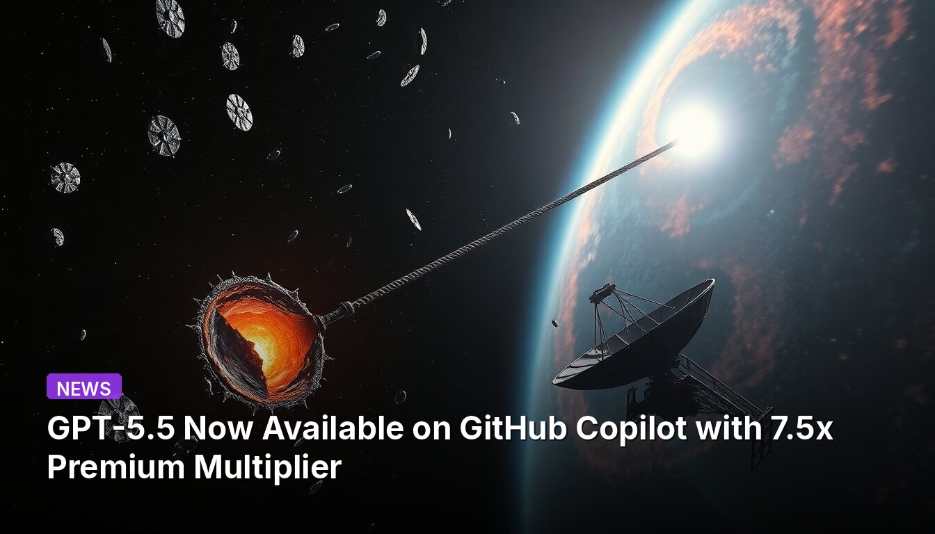 GPT-5.5 Now Available on GitHub Copilot with 7.5x Premium Multiplier