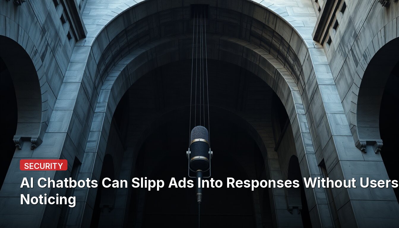 AI Chatbots Can Slipp Ads Into Responses Without Users Noticing