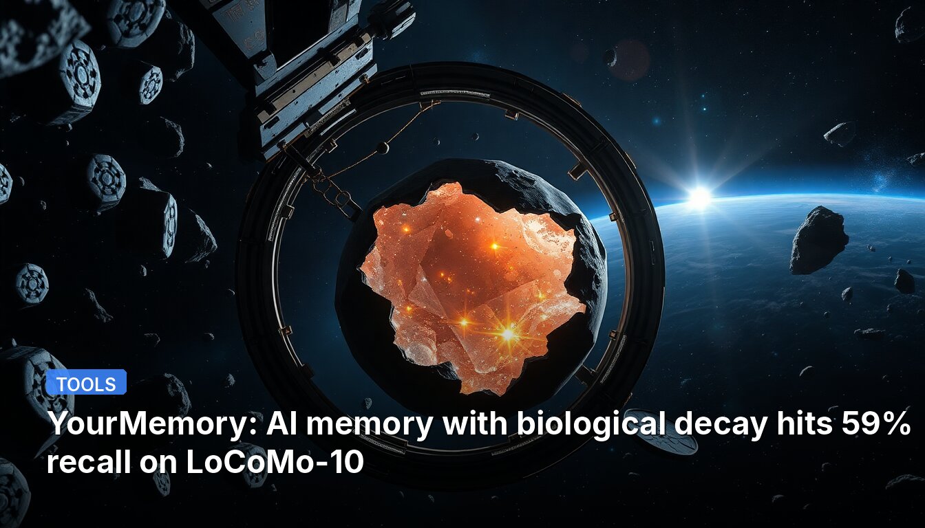 YourMemory: AI memory with biological decay hits 59% recall on LoCoMo-10