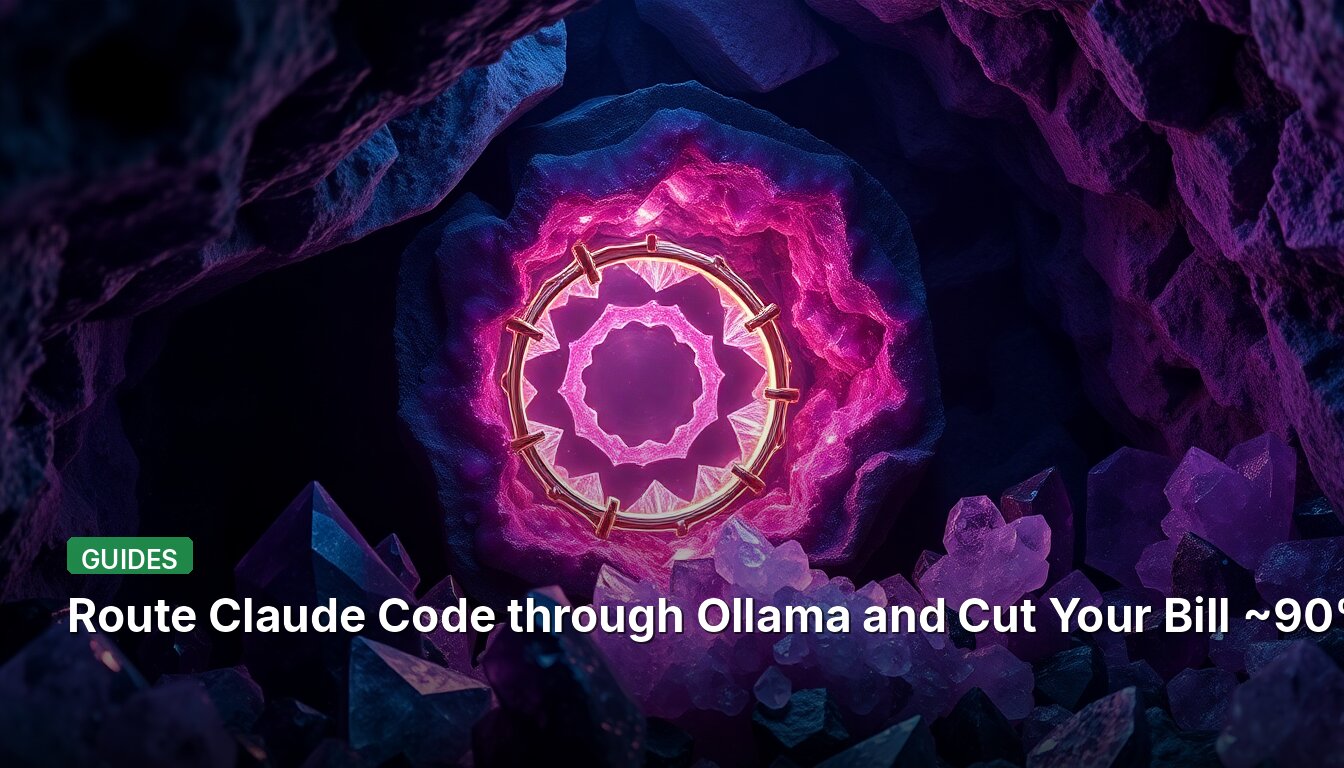 Route Claude Code through Ollama and Cut Your Bill ~90%