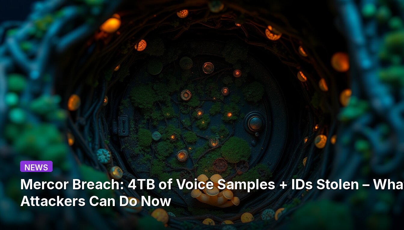 Mercor Breach: 4TB of Voice Samples + IDs Stolen – What Attackers Can Do Now