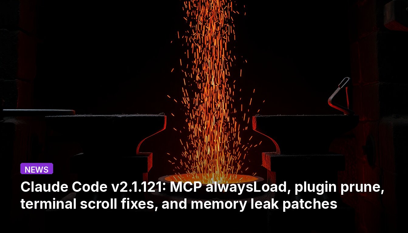 Claude Code v2.1.121: MCP alwaysLoad, plugin prune, terminal scroll fixes, and memory leak patches