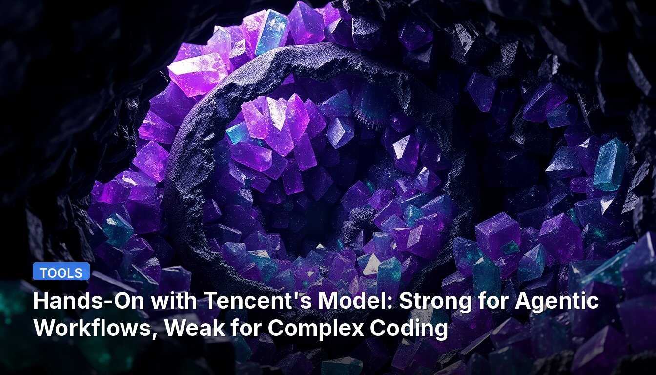 Hands-On with Tencent's Model: Strong for Agentic Workflows, Weak for Complex Coding
