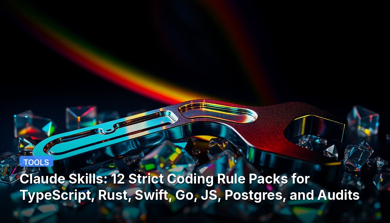 Claude Skills: 12 Strict Coding Rule Packs for TypeScript, Rust, Swift, Go, JS, Postgres, and Audits