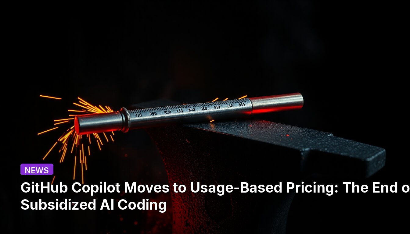 GitHub Copilot Moves to Usage-Based Pricing: The End of Subsidized AI Coding