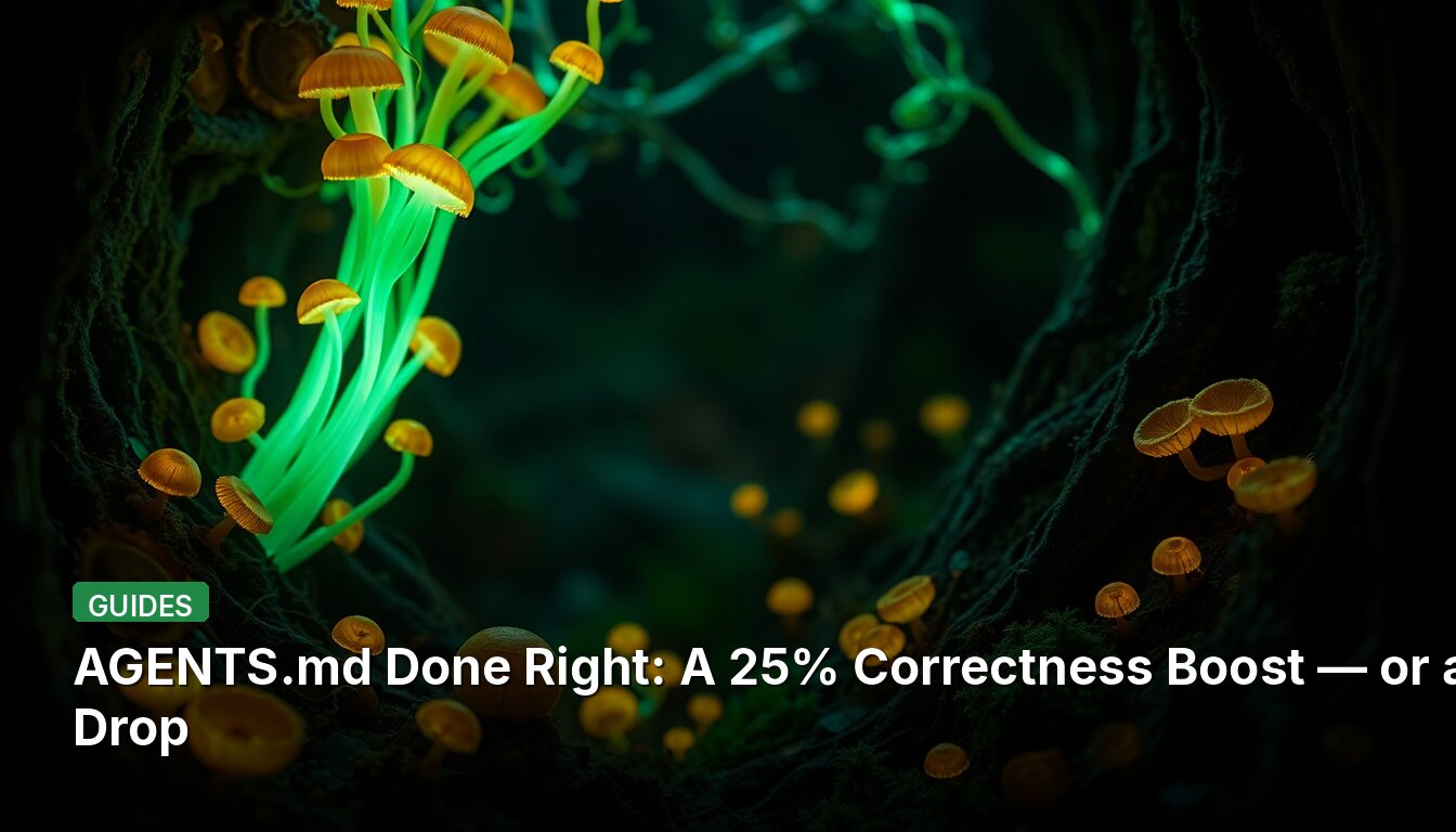 AGENTS.md Done Right: A 25% Correctness Boost — or a 30% Drop