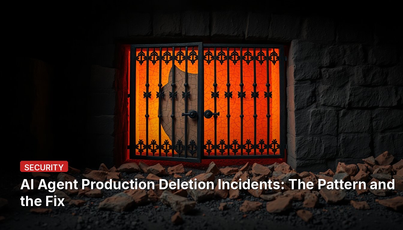 AI Agent Production Deletion Incidents: The Pattern and the Fix