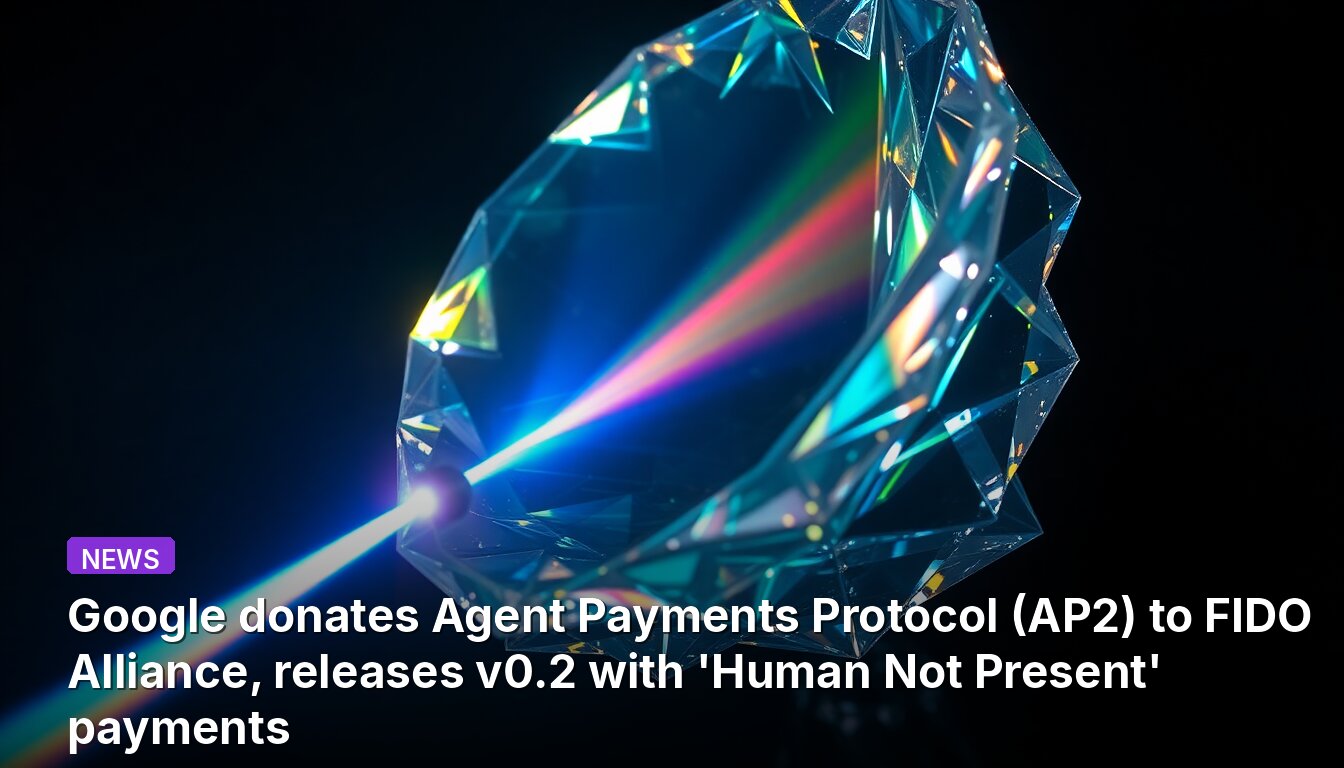 Google donates Agent Payments Protocol (AP2) to FIDO Alliance, releases v0.2 with 'Human Not Present' payments