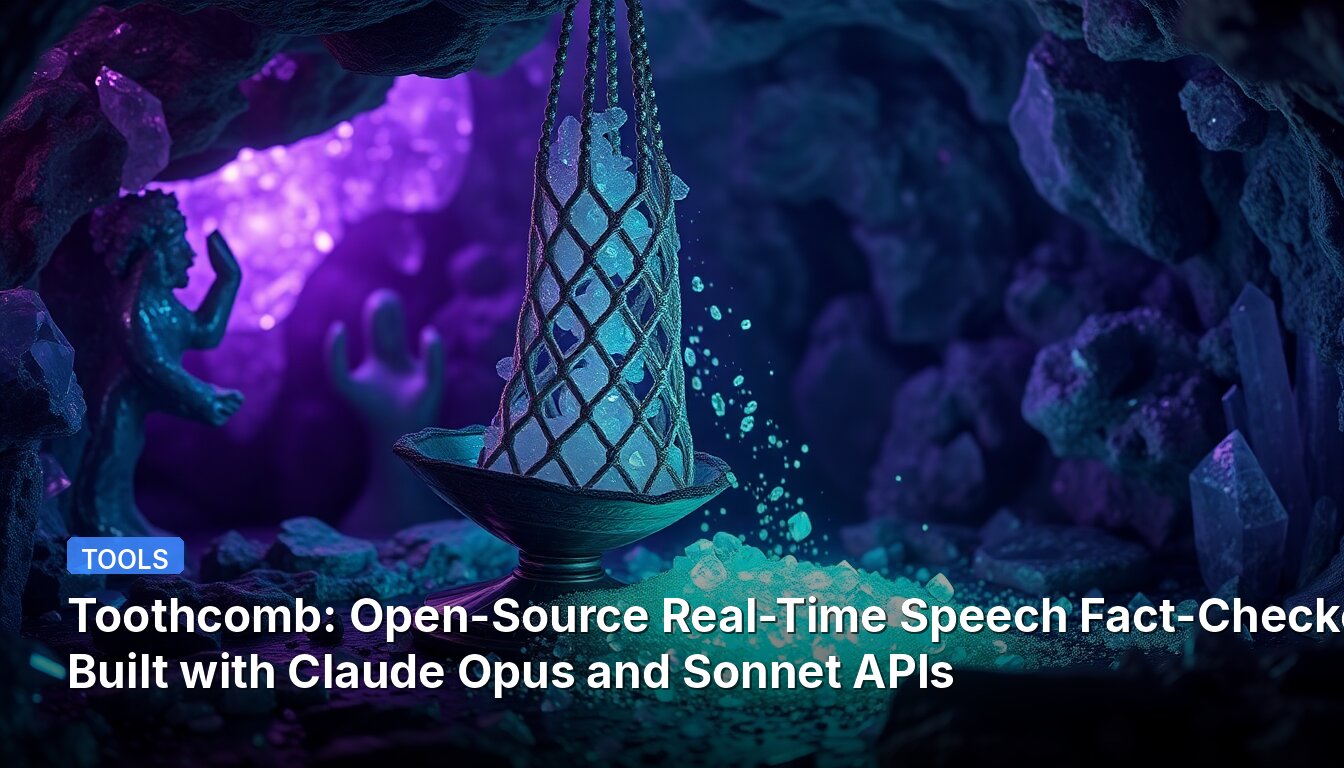 Toothcomb: Open-Source Real-Time Speech Fact-Checker Built with Claude Opus and Sonnet APIs