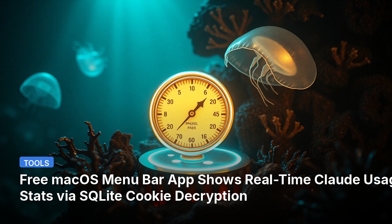 Free macOS Menu Bar App Shows Real-Time Claude Usage Stats via SQLite Cookie Decryption