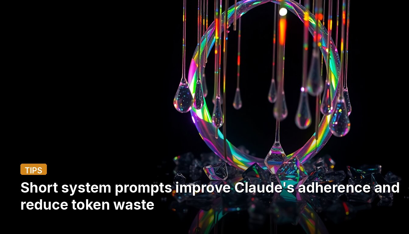 Short system prompts improve Claude's adherence and reduce token waste