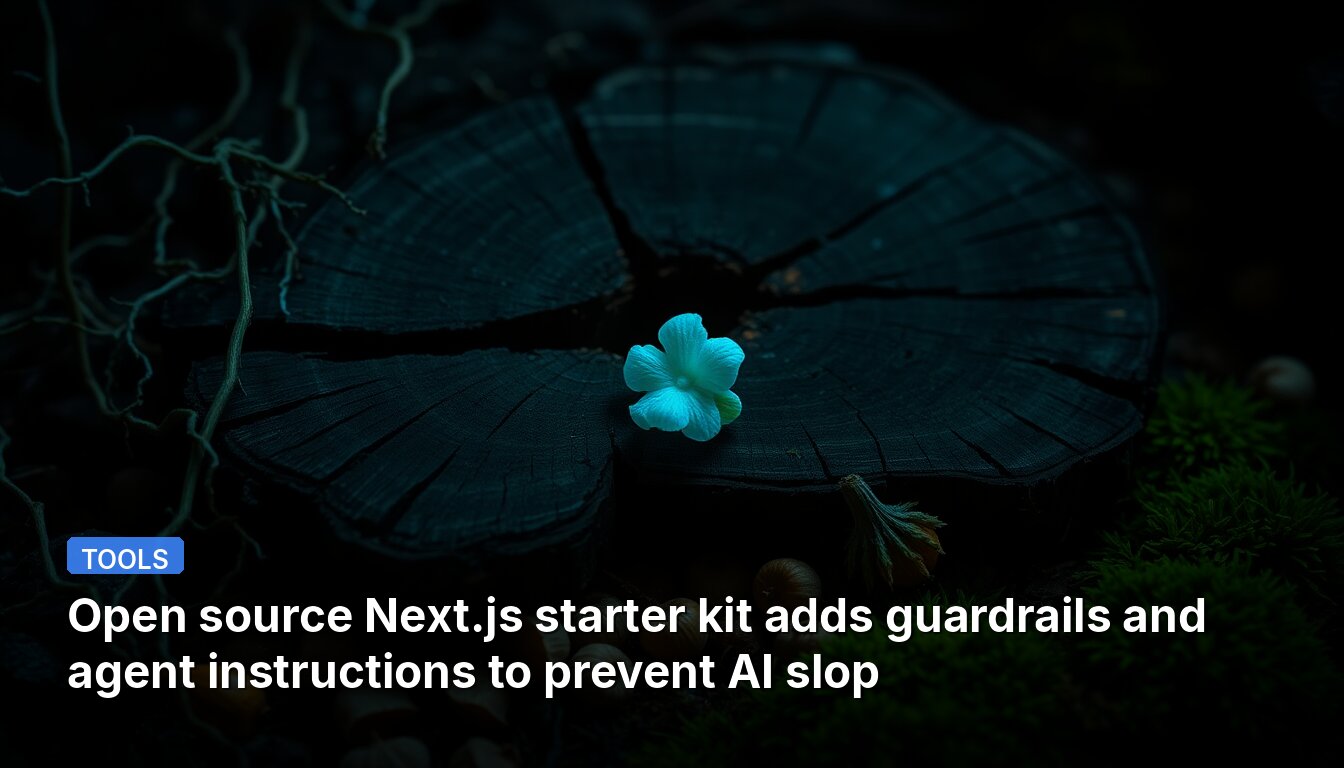 Open source Next.js starter kit adds guardrails and agent instructions to prevent AI slop
