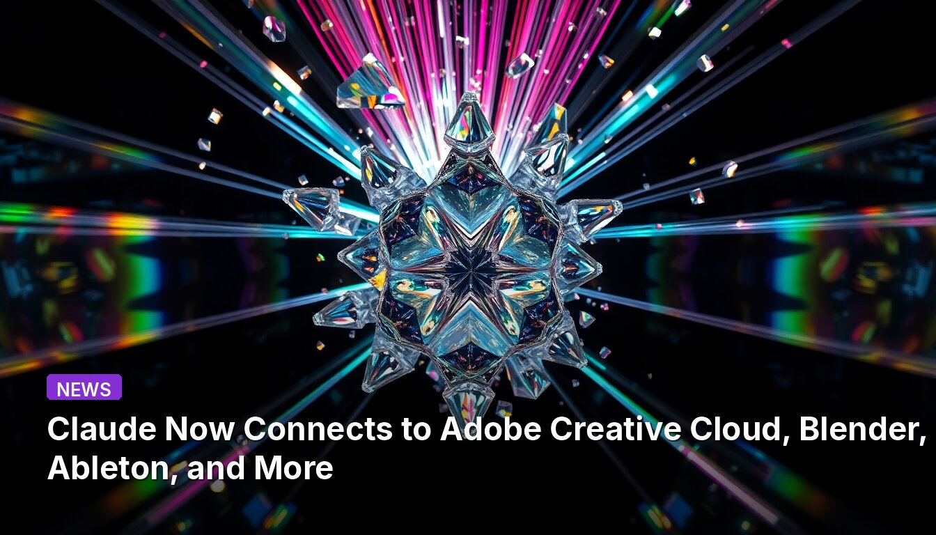 Claude Now Connects to Adobe Creative Cloud, Blender, Ableton, and More