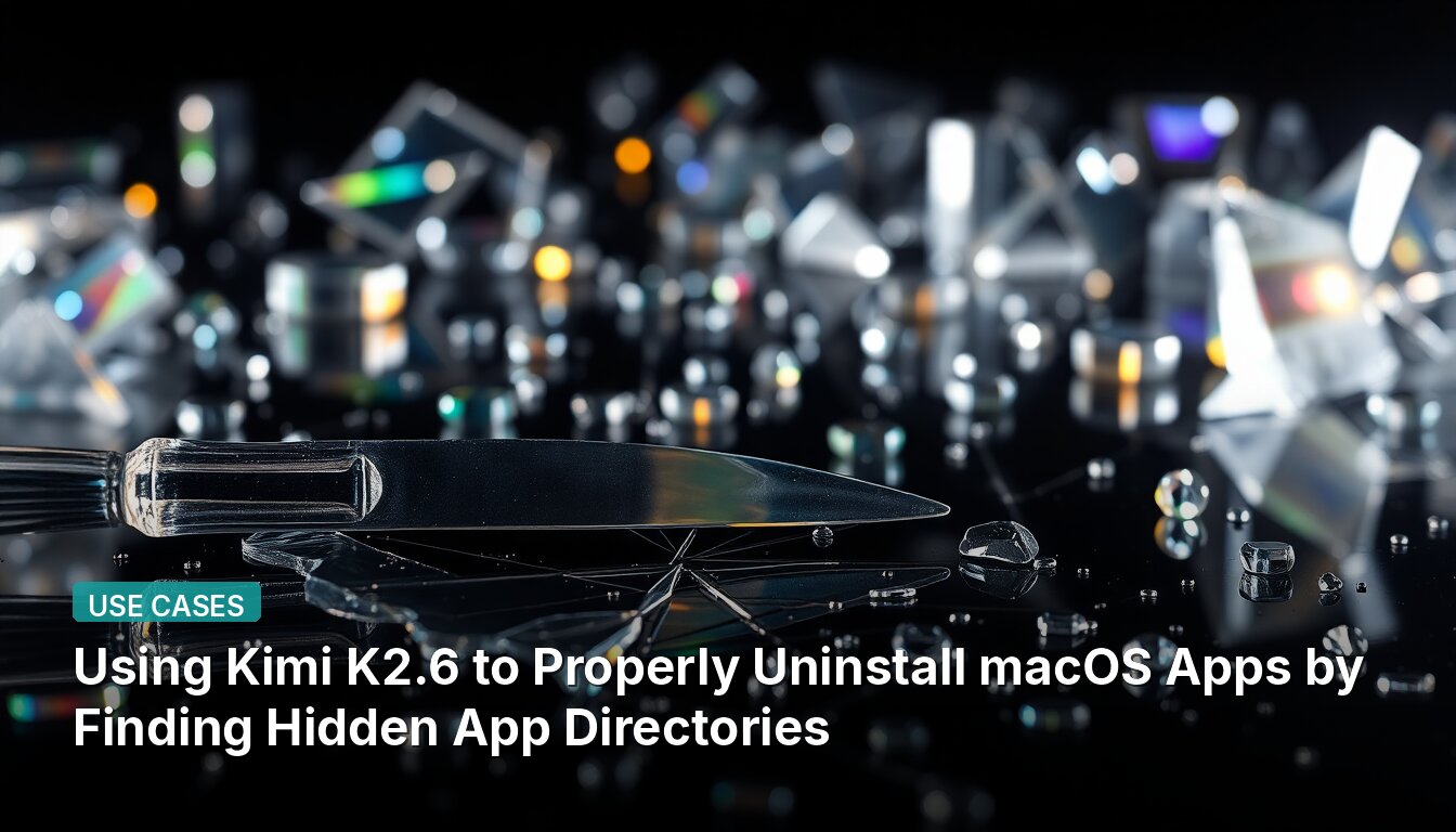 Using Kimi K2.6 to Properly Uninstall macOS Apps by Finding Hidden App Directories