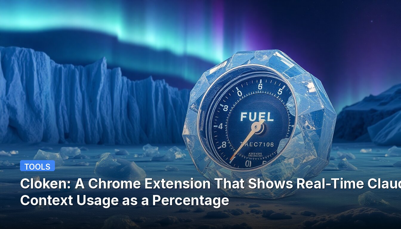 Cloken: A Chrome Extension That Shows Real-Time Claude Context Usage as a Percentage