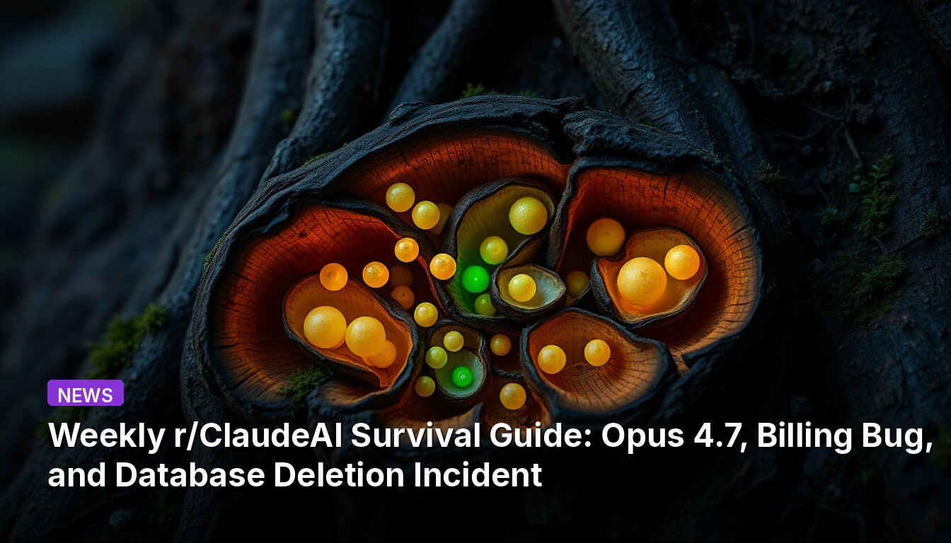 Weekly r/ClaudeAI Survival Guide: Opus 4.7, Billing Bug, and Database Deletion Incident