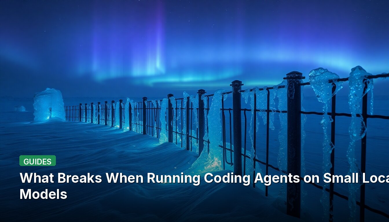 What Breaks When Running Coding Agents on Small Local Models