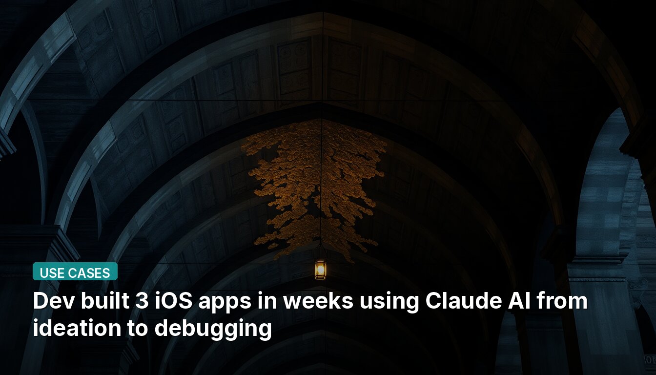 Dev built 3 iOS apps in weeks using Claude AI from ideation to debugging