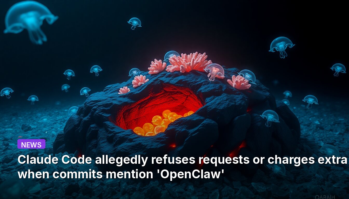 Claude Code allegedly refuses requests or charges extra when commits mention 'OpenClaw'