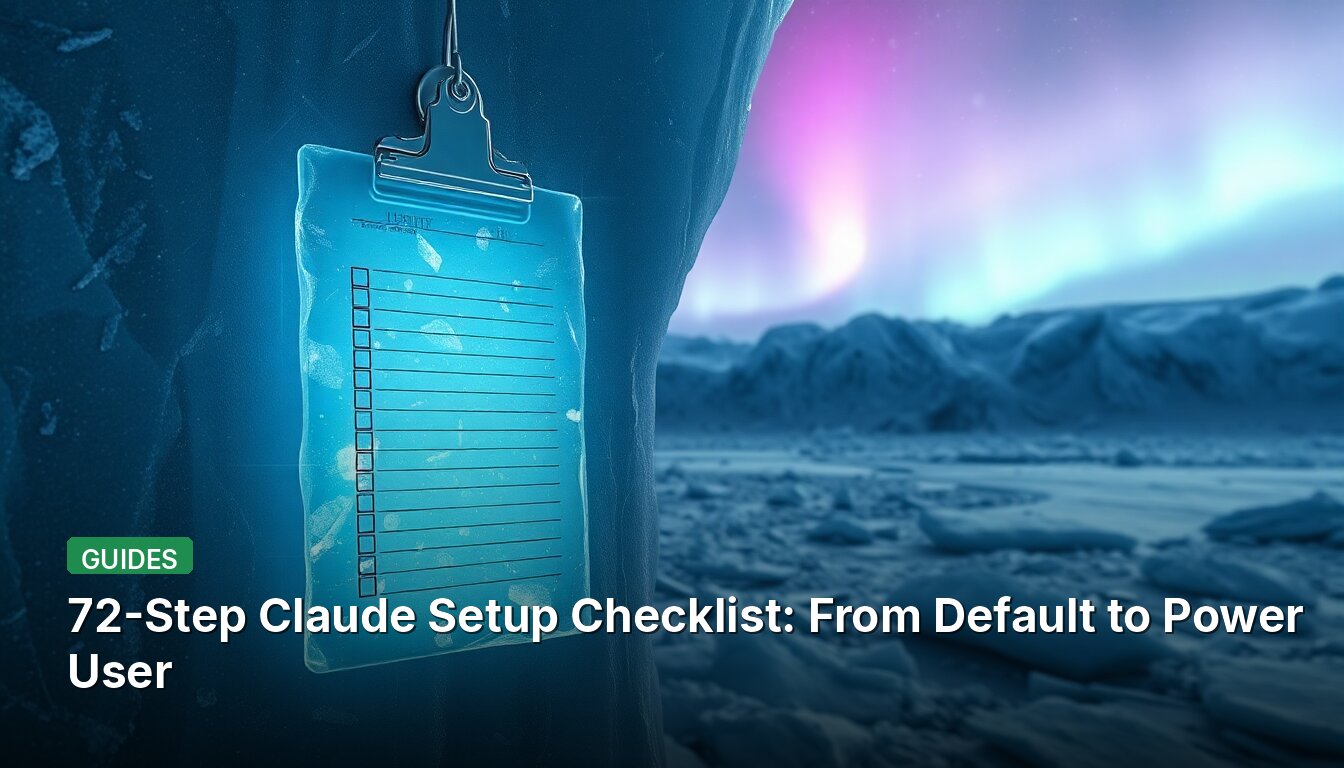 72-Step Claude Setup Checklist: From Default to Power User