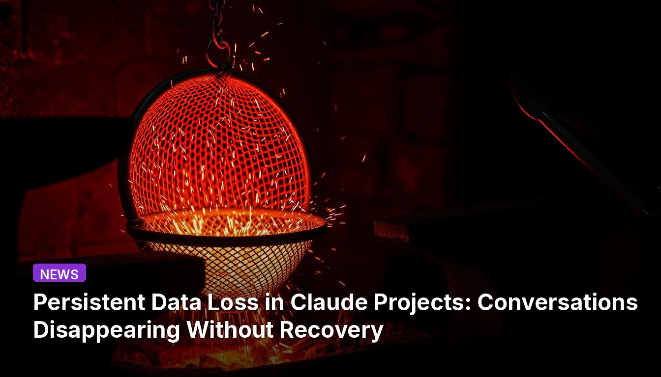 Persistent Data Loss in Claude Projects: Conversations Disappearing Without Recovery