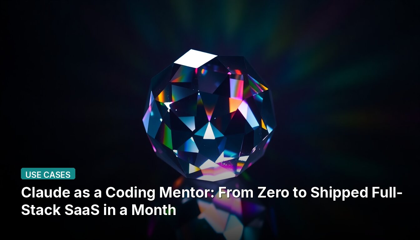 Claude as a Coding Mentor: From Zero to Shipped Full-Stack SaaS in a Month