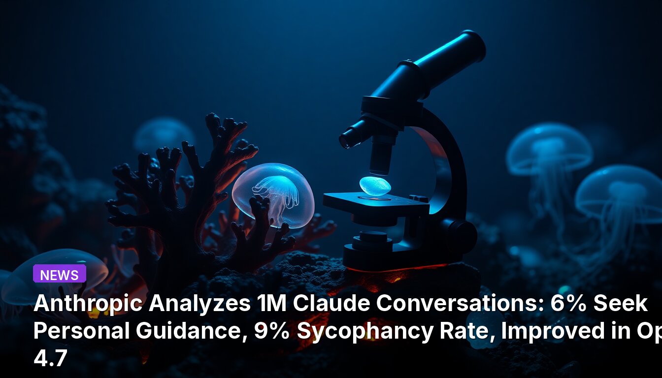 Anthropic Analyzes 1M Claude Conversations: 6% Seek Personal Guidance, 9% Sycophancy Rate, Improved in Opus 4.7