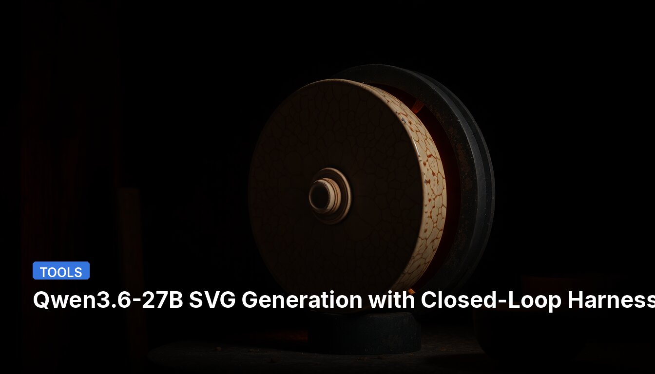Qwen3.6-27B SVG Generation with Closed-Loop Harness