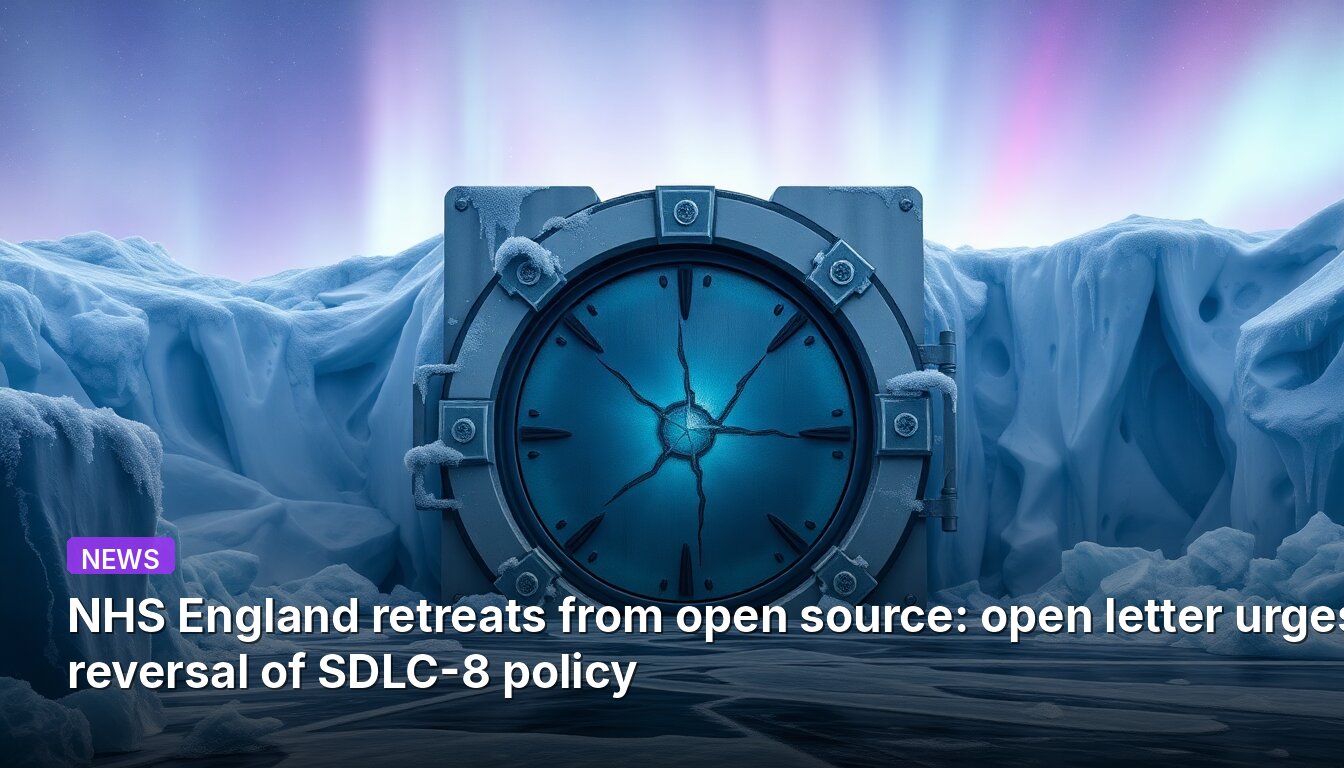 NHS England retreats from open source: open letter urges reversal of SDLC-8 policy