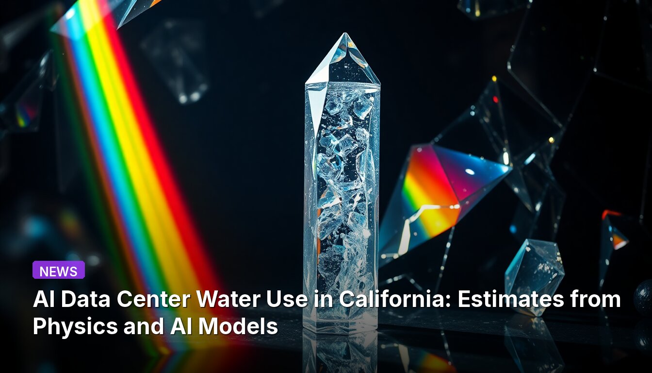 AI Data Center Water Use in California: Estimates from Physics and AI Models