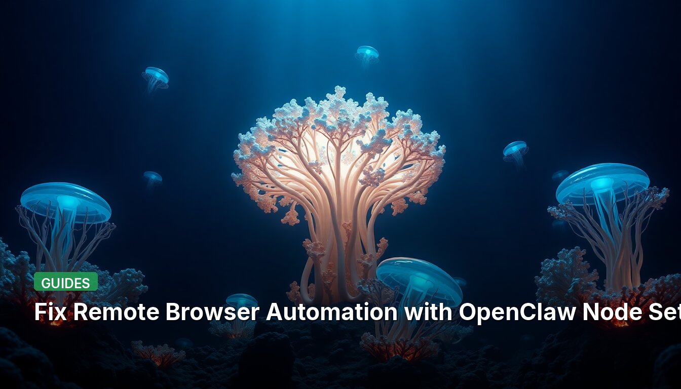 Fix Remote Browser Automation with OpenClaw Node Setup